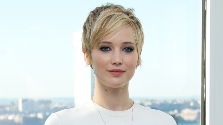 Jennifer Lawrence with short haircut