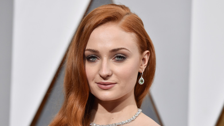 Sophie Turner with red hair