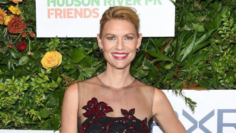Claire Danes in floral print dress