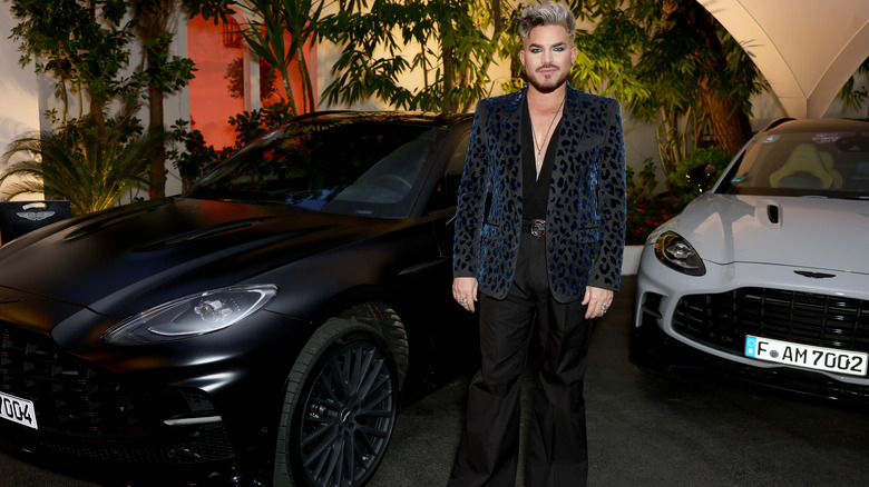 Adam Lambert at Aston Martin DB12 debut