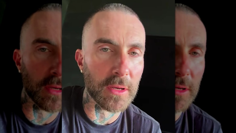 Adam Levine in his announcement video