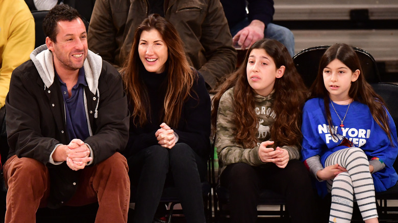 Adam Sandler's wife and daughters 