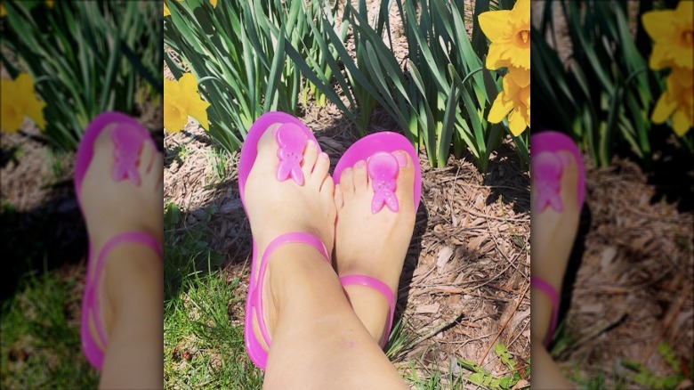 easter peep sandals