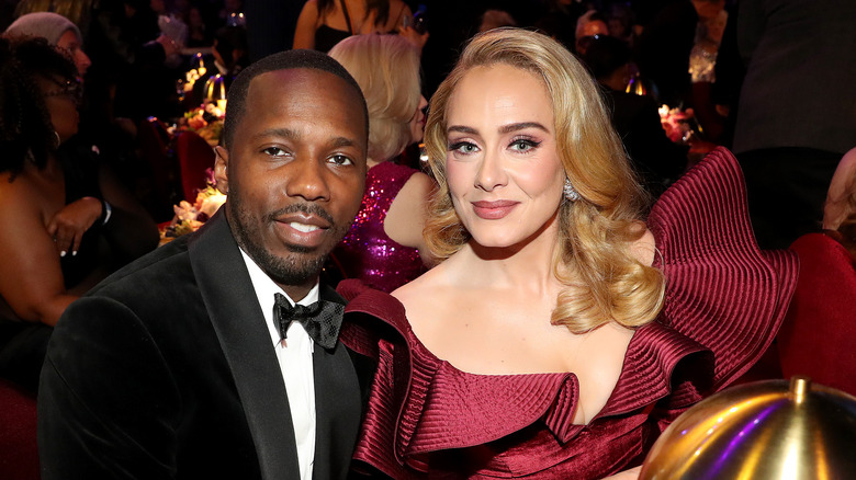 Adele and Rich Paul smiling