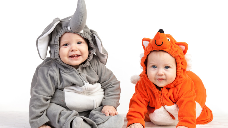 Adorable babies in Halloween costumes