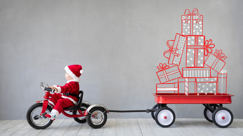 boy in santa outfit 