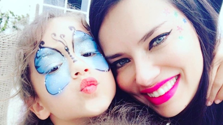 Adriana Lima with daughter Valentina