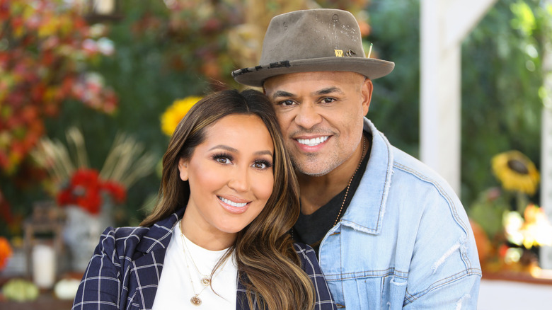 Adrienne Bailon-Houghton and Israel Houghton smiling