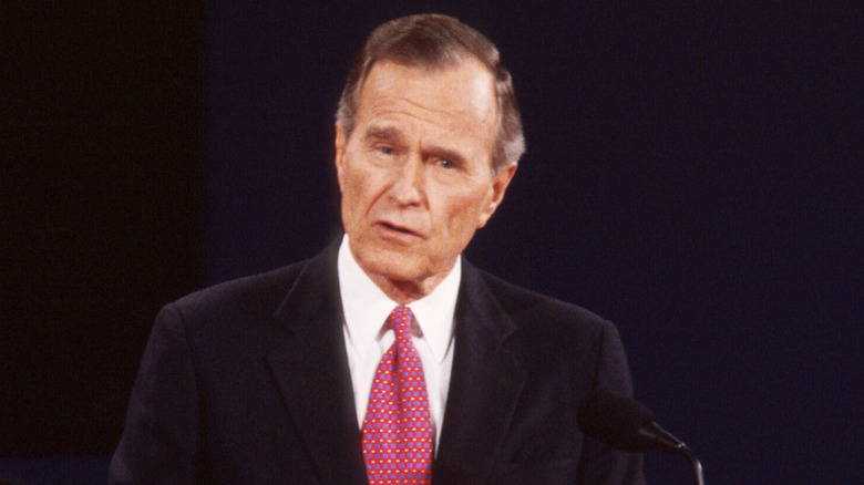 George H.W. Bush giving speech