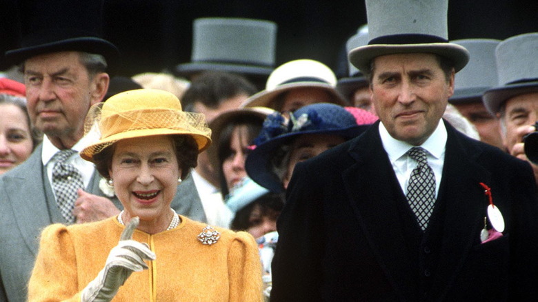 Queen Elizabeth II and Lord Porchester