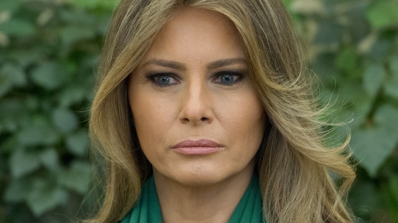 Melania Trump looking concerned