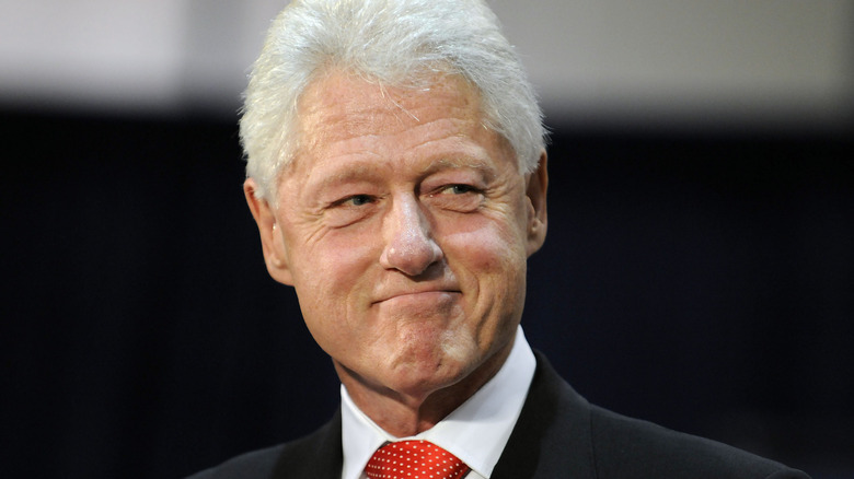 Closeup of Bill Clinton smiling