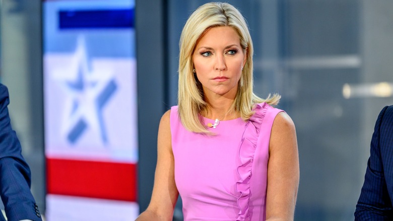 Ainsley Earhardt looking stern on Fox News