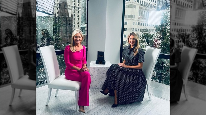 Ainsley Earhardt and Melania Trump smiling