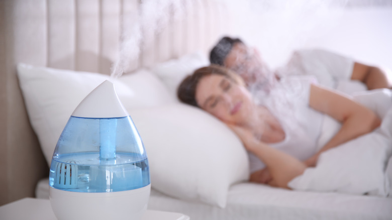 A humidifer working 