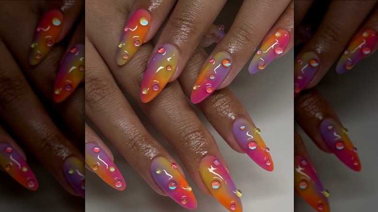 Airbrushed nails