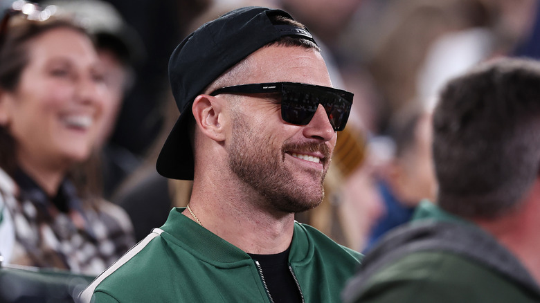 NFL player Travis Kelce smiling