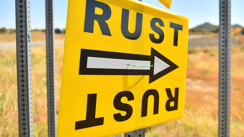 "Rust" movie set sign