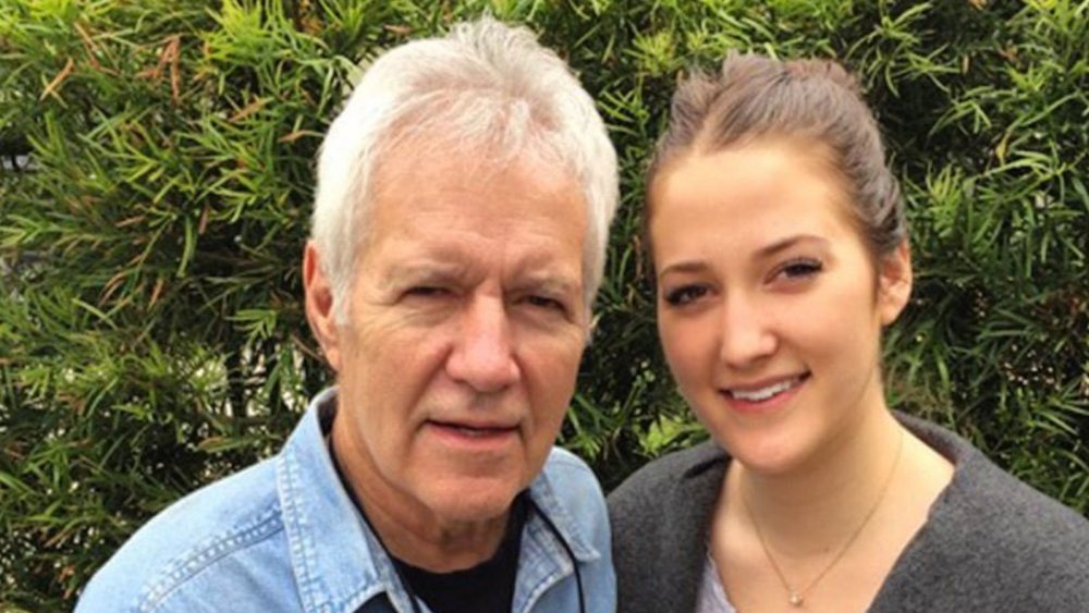 Alex Trebek with his daughter