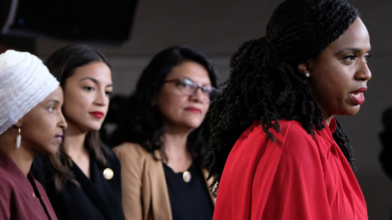 Alexandria Ocasio-Cortez, Ilhan Omar, Rashida Tlaib, Ayanna Pressley