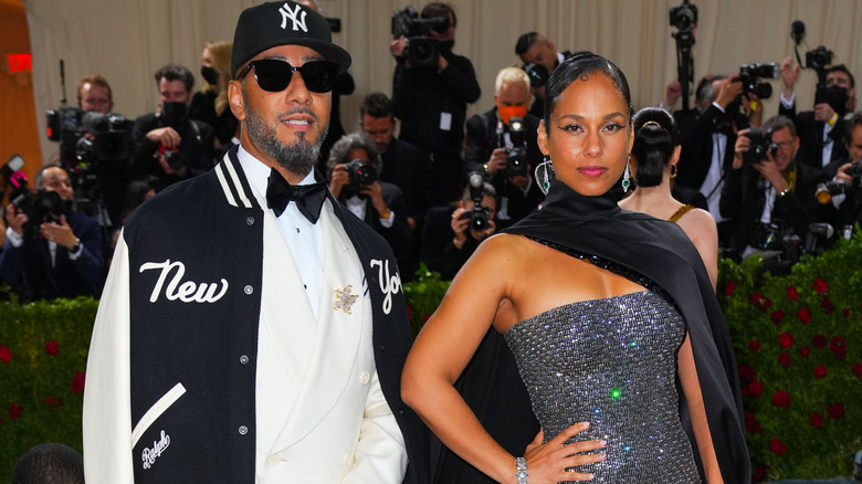 Swizz Beatz and Alicia Keys posing