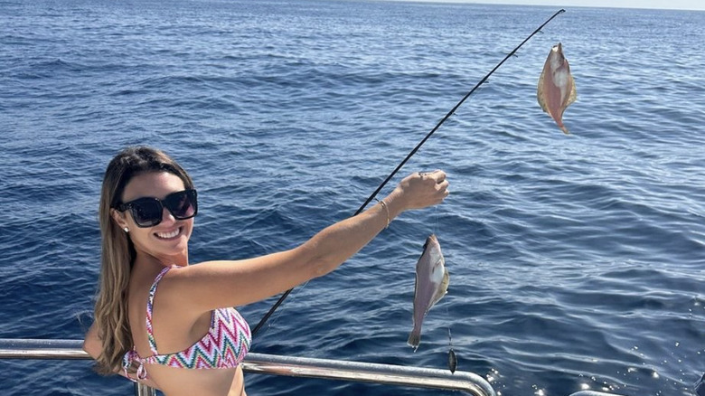 Alina Habba fishing