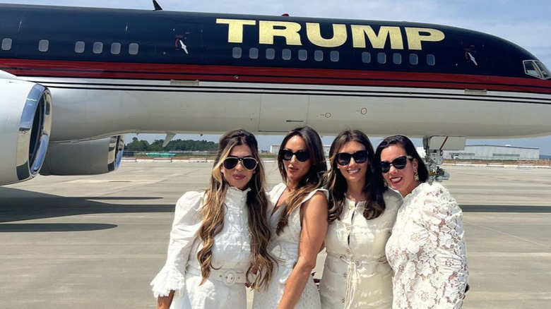 Alina Habba with Trump plane