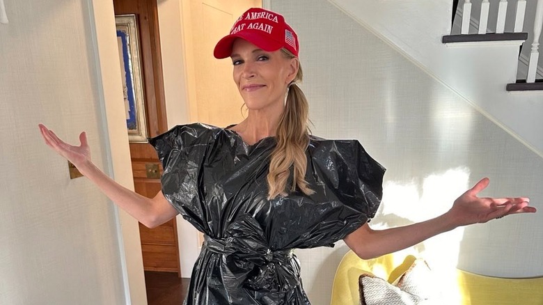 Megyn Kelly wearing a trash bag