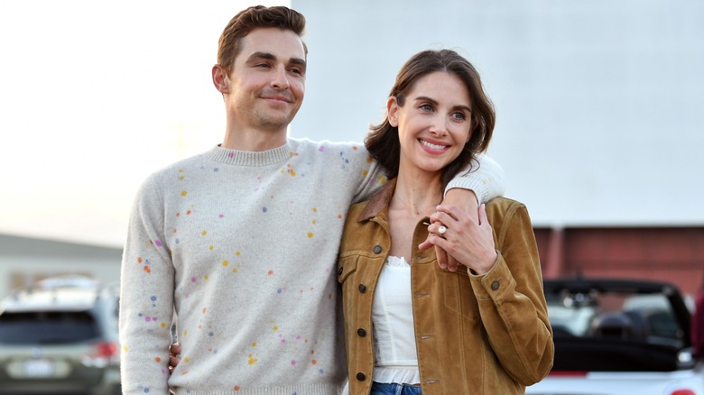 Alison Brie and Dave Franco smiling