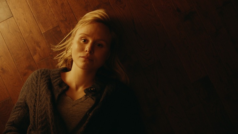 Alison Pill lying on the ground