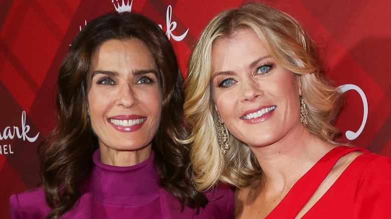 Kristian Alfonso and Alison Sweeney smiling