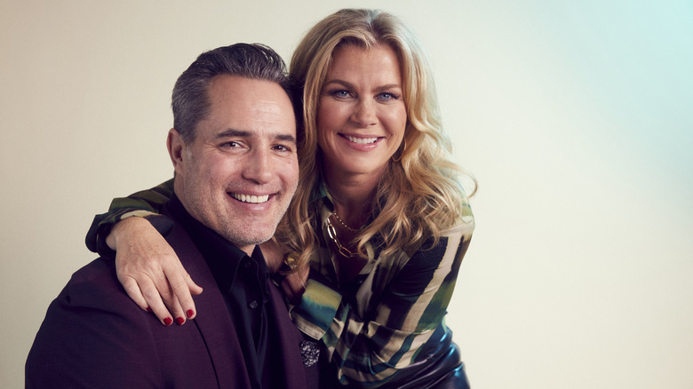 Victor Webster and Alison Sweeney smiling 