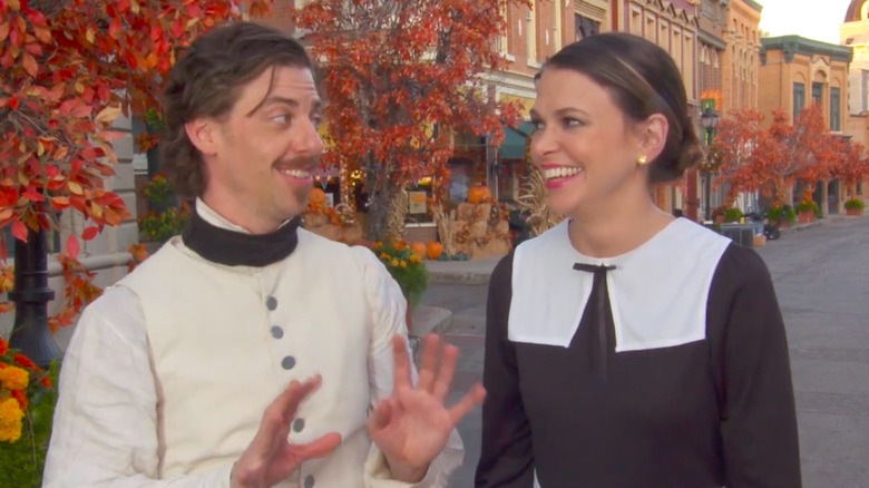 Christian Borle and Sutton Foster in "Gilmore Girls: A Day in the Life"