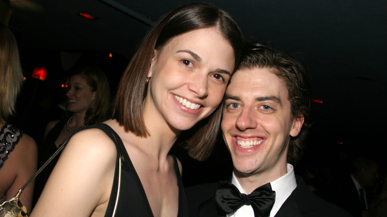 Sutton Foster and Christian Borle smiling together