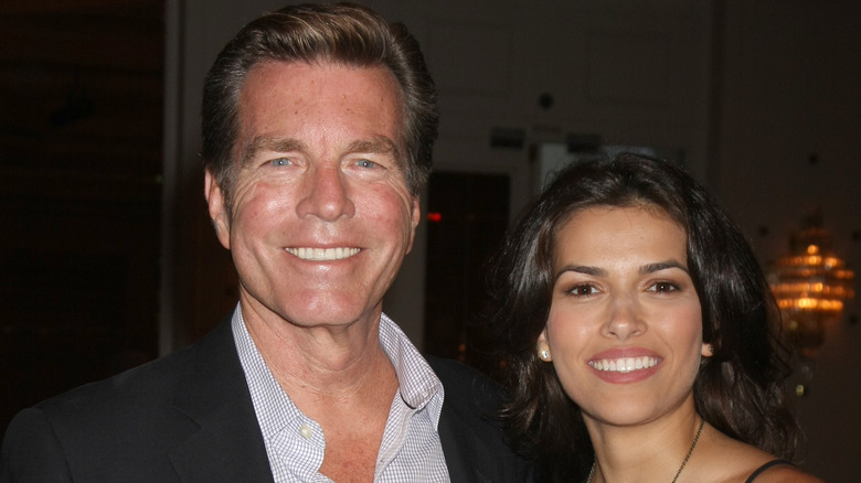 Peter Bergman and Stacy Haiduk smiling