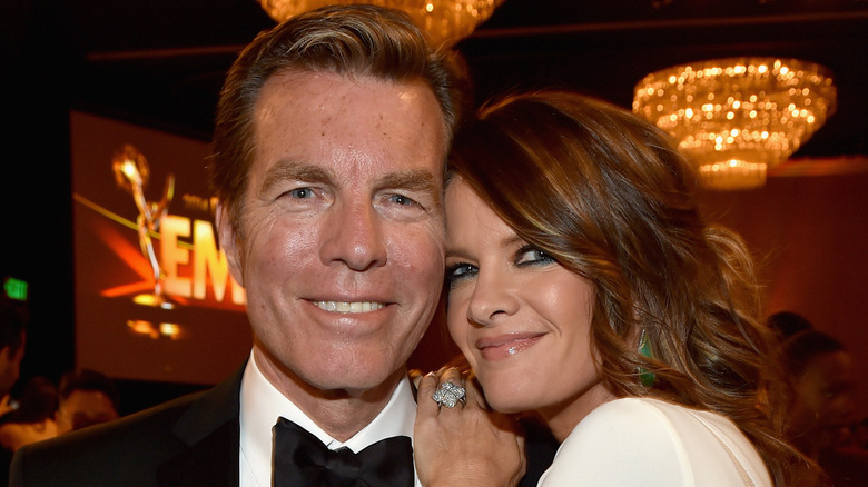 Peter Bergman and Michelle Stafford smiling