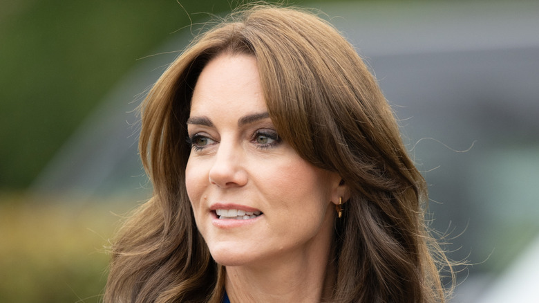 Kate Middleton looking off to the side