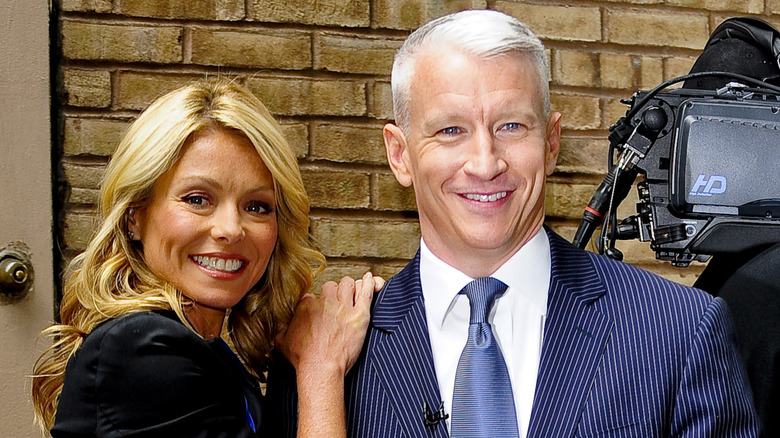 Kelly Ripa and Anderson Cooper