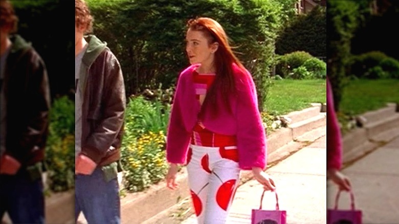 Lindsay Lohan wearing an all-pink outfit in Get a Clue