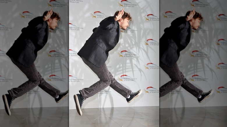 Matthew Gray Gubler jumping