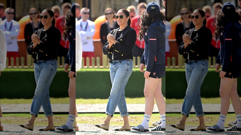 Meghan Markle clapping