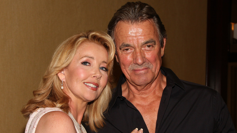 Melody Thomas Scott and Eric Braeden