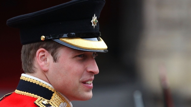 Prince William on wedding day