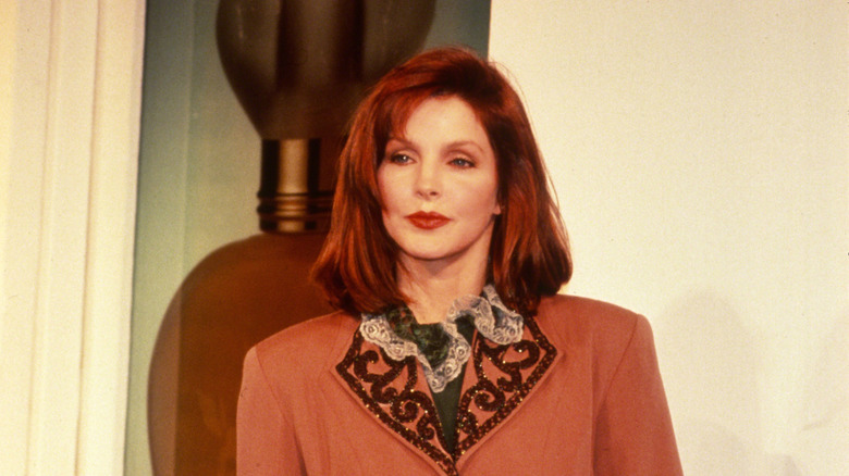 Priscilla Presley at a promotional event for her perfume