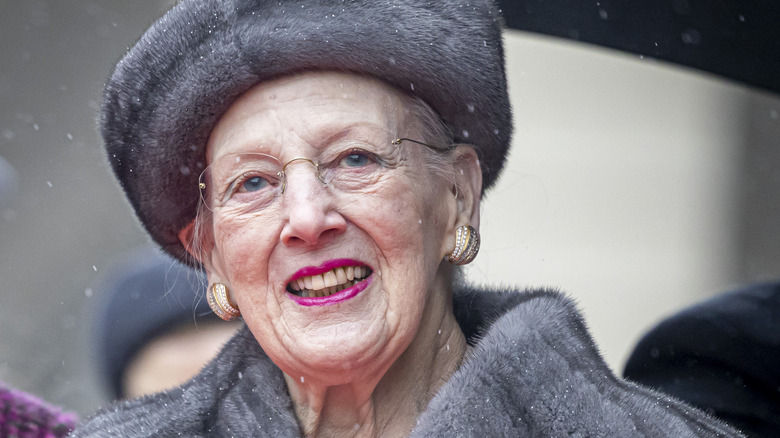 Close-up of Queen Margrethe smiling