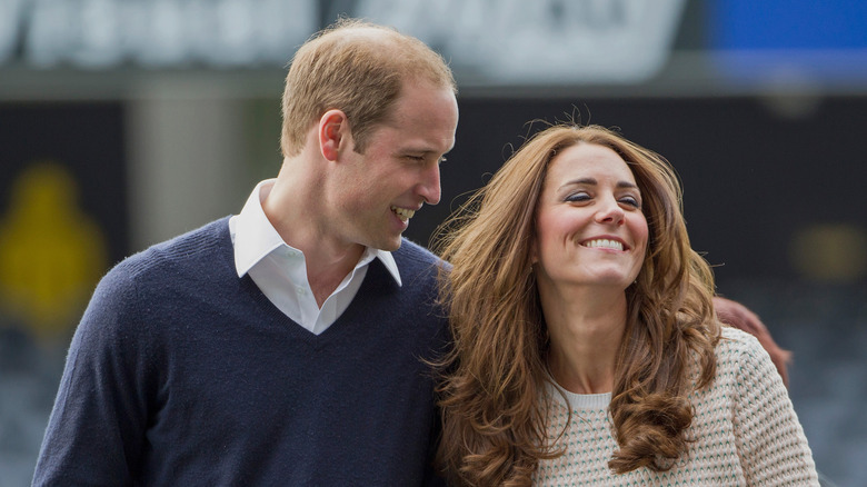 William and Kate smiling in 2014 