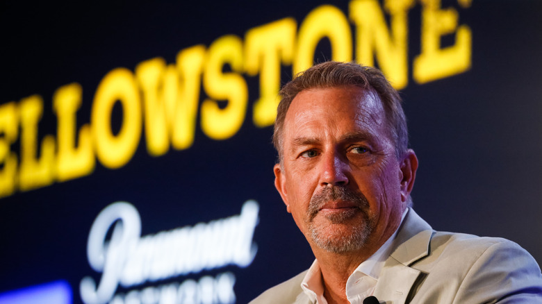 Kevin Costner at a Yellowstone event