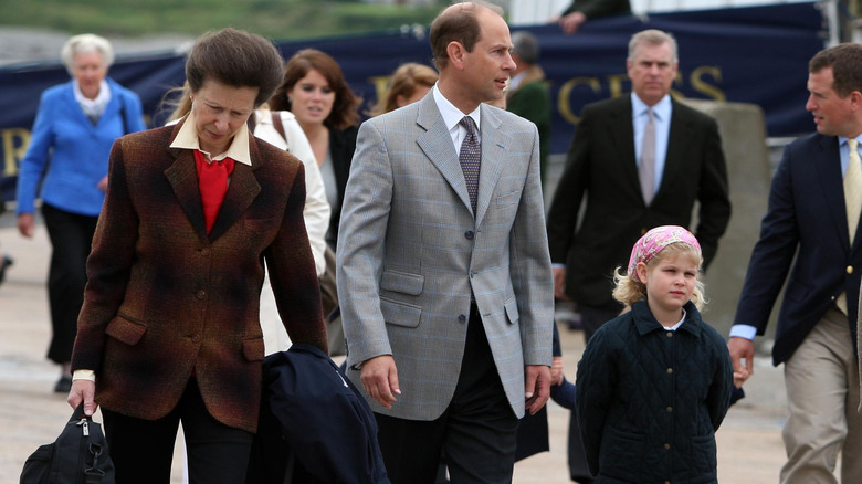 Princess Anne, Prince Edward, and Lady Louise