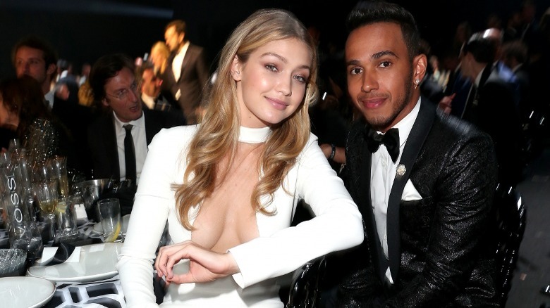 Gigi Hadid and Lewis Hamilton