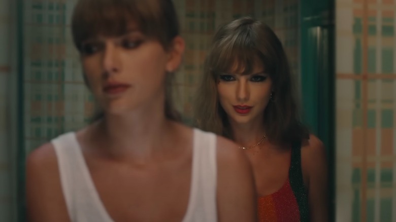 Taylor Swift in a "Midnights" music video